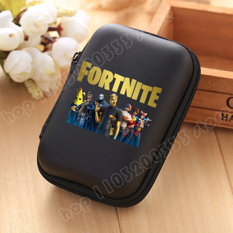 New Fortnite Storage Bag Multi Function Data Cable Charger Organizer Travel Earphone Protective Pouch Childrens Birthday Gift