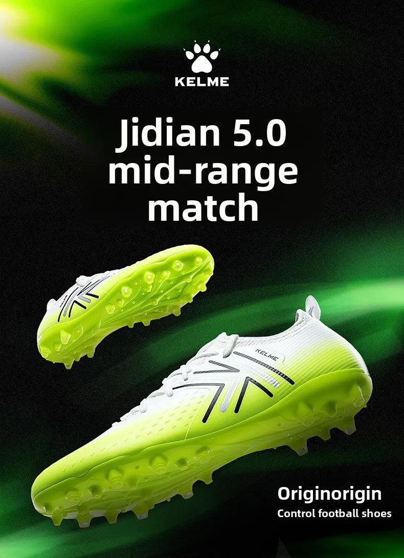 Kelme Herren-MG-Fußballschuhe für Indoor und Kunstrasen, kurze Stollen, professionelle Match-Fußballschuhe, rutschfeste Trainings-Turfschuhe