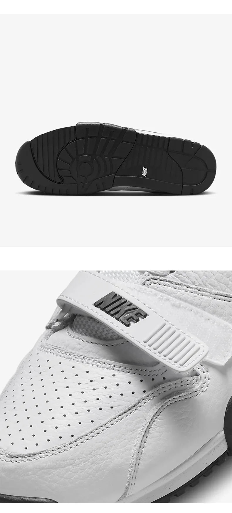 Nike Authentic Herren Air Trainer 1 Klettverschluss-Freizeitsneaker FB8066-100