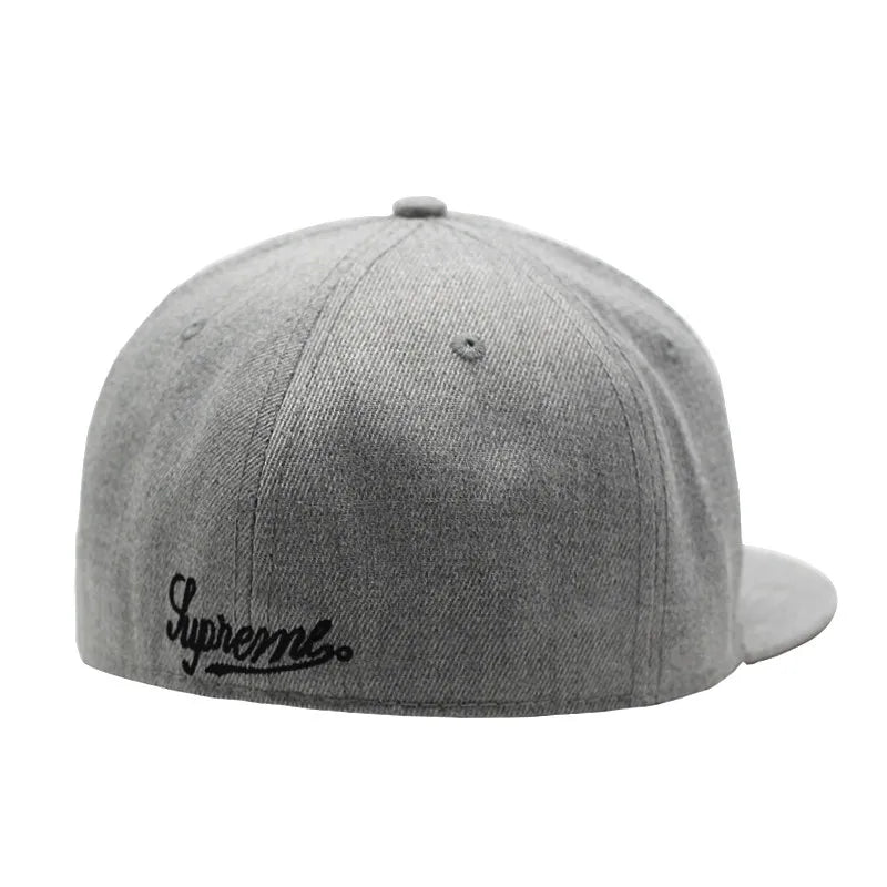 Casquette ajustée entièrement fermée brodée, style New York, taille Trucker, Bboy, pour homme, visière plate, hip-hop, unie, snapback, Era