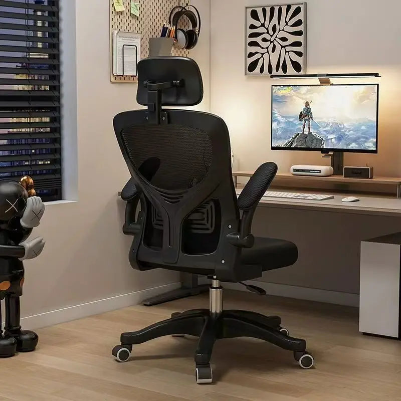 Chaise de diffusion en direct, chaise de bureau, chaise d'ordinateur, jeu, chaise confortable pour la maison avec dossier, chaise pivotante, chaise ergonomique