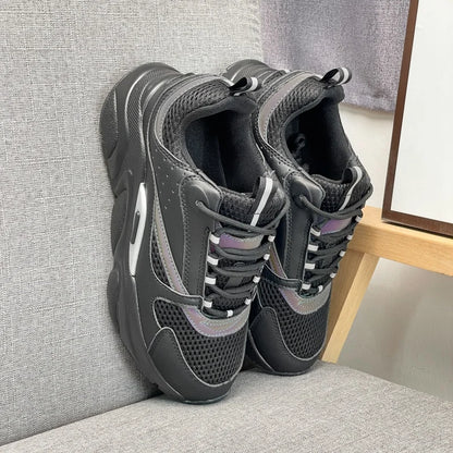 Chaussures décontractées pour hommes, sans logo, semelle épaisse, respirantes, baskets tendance, chaussures de marche confortables pour hommes, zapatillas hombre, chaussures de luxe pour hommes.