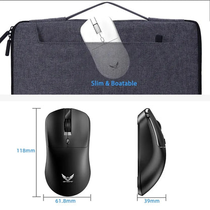 Brezžična miška 2.4G, ergonomska gaming miška, polnilna miška 800/1200/1600DPI za e-šport, pisarno, namizne računalnike in prenosnike