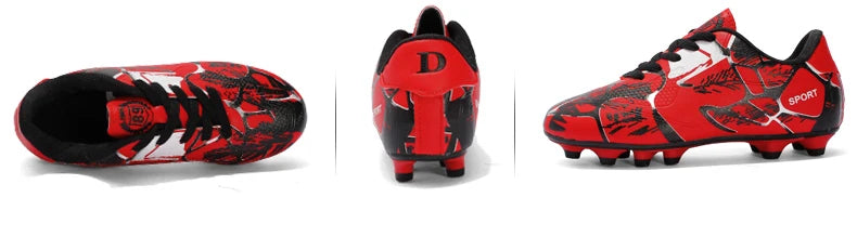 Chaussures de football pour hommes et enfants, crampons, ultra-légères, antidérapantes, pour terrain gazonné, chaussures de football professionnelles pour adultes, chaussures d'entraînement pour garçons, livraison direc