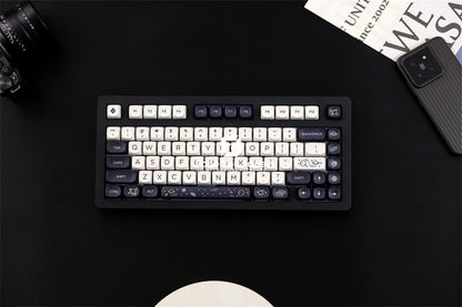 Galaxy Theme Key Cap 129 Keys GMK MOA Profile DYE-SUB PBT Keycap with 1.75U 2U Shift for MX Switch Mechanical Keyboard