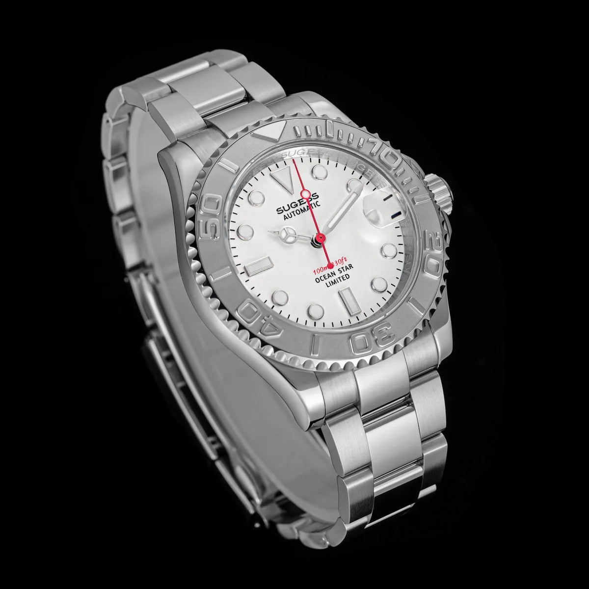 Sugess New Diving Men's Watch Automatic Mechanical Wristwatches 10Bar NH35A Movement Sapphire Luminous Ceramic Bezel S450-2 2025