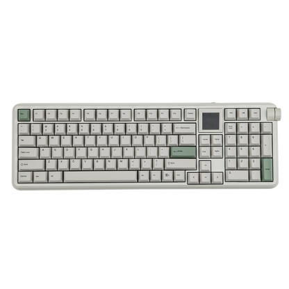 EPOMAKER RT100 PRO 100% ANSI US Layout Gasket Wired/Bluetooth/2.4Ghz Wireless Mechanical Keyboard 1.54” Screen & Volume Knob