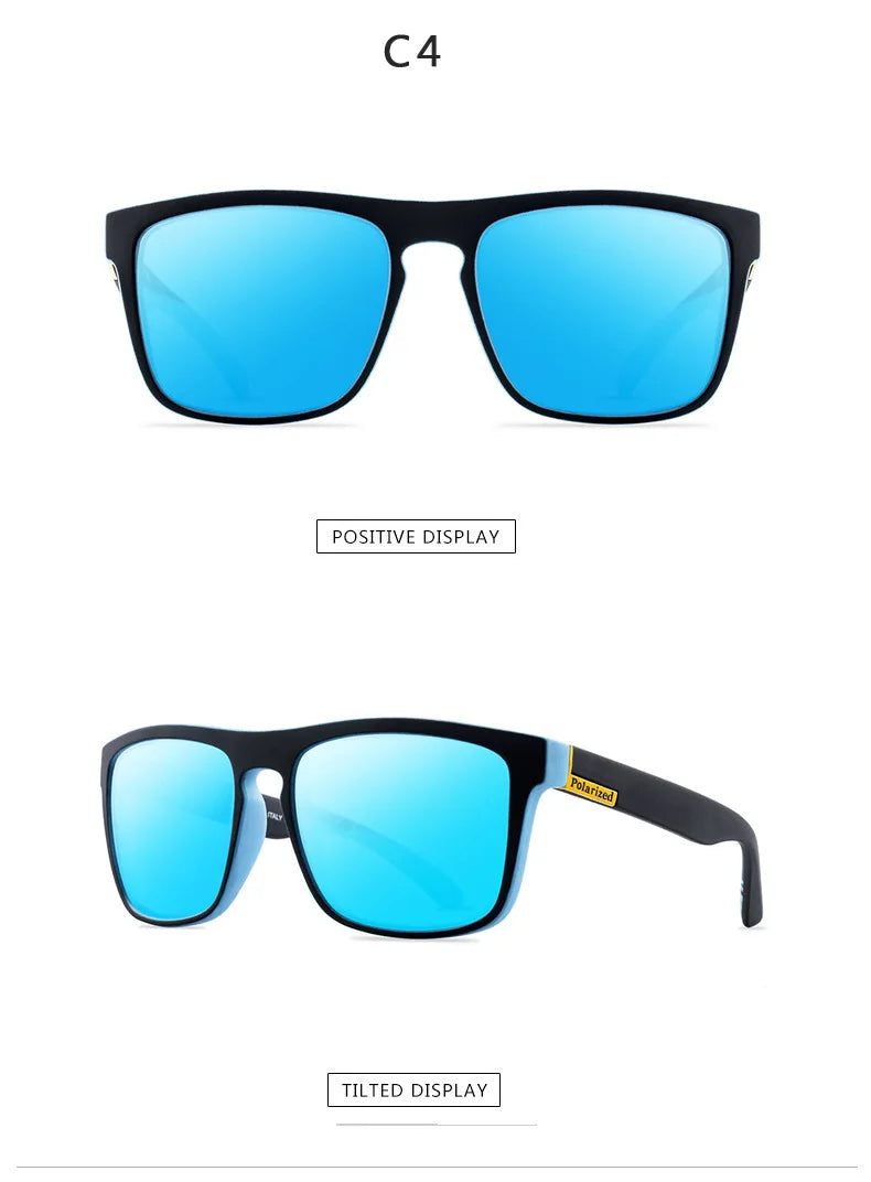 Oculos Masculino Custom Made Myopia Minus Prescription Polarized Lens Square Full-rim Sports Colorful Mirror Sunglasses -1 To-5