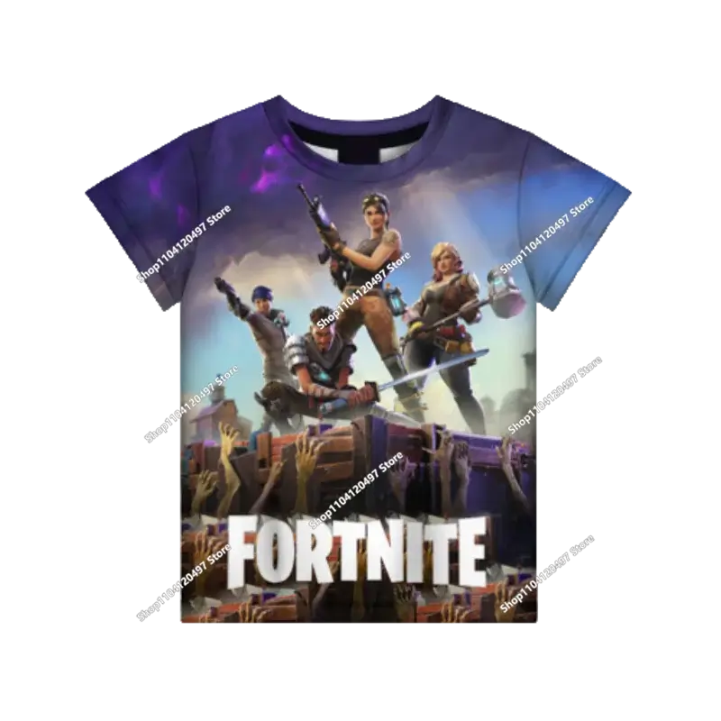 Autumn New Sweatshirt T-shirt  Fortnite 3D Digital Printing Loose Comfortable Hooded Pullover