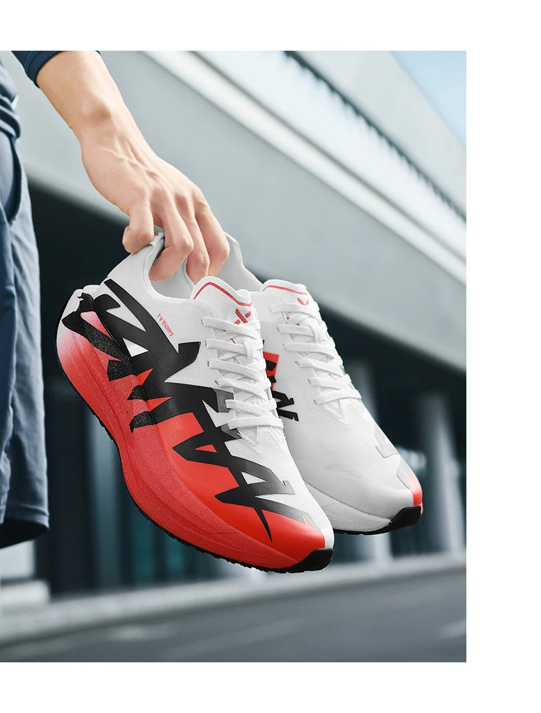 Men's Sports Shoes, Casual Running Shoes, Unisex Jogging Shoes, Popcorn Outsole, Lightweight Breathable Sports Shoes, Women's Non-Slip Shock-Absorbing Athletic Running Shoes Size 34-44