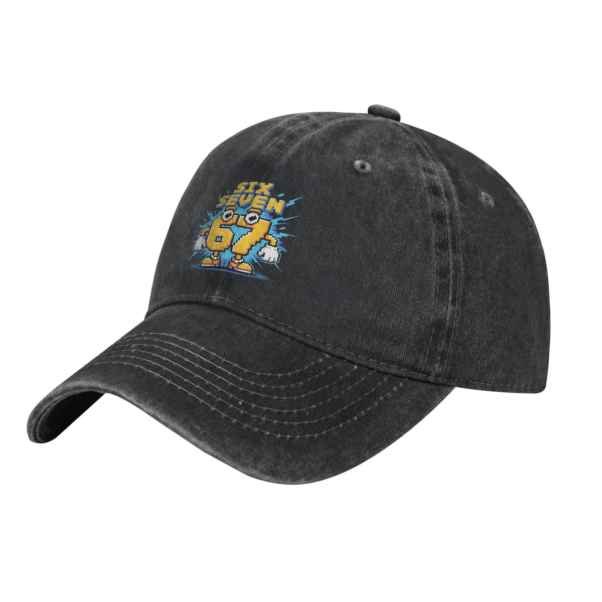 67 „Meme Brainrot Six Seven Kids Gaming Gen Alpha Sun“ beisbolo kepurė, kasdieninė vyriška „trucker“ kepurė, didmeninė prekyba, dizainas, lauko „snapback“ kepurė