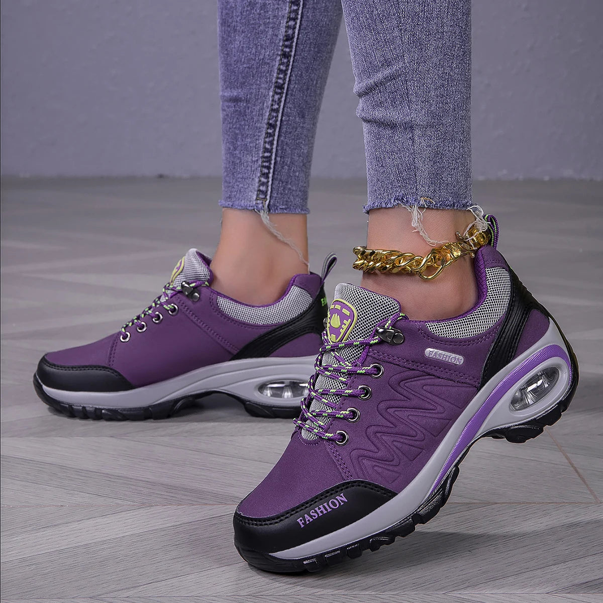 Women's Hiking Shoes 2025 Spring and Autumn New Anti-Slip Cross-Country Running and Hiking Sports Shoes