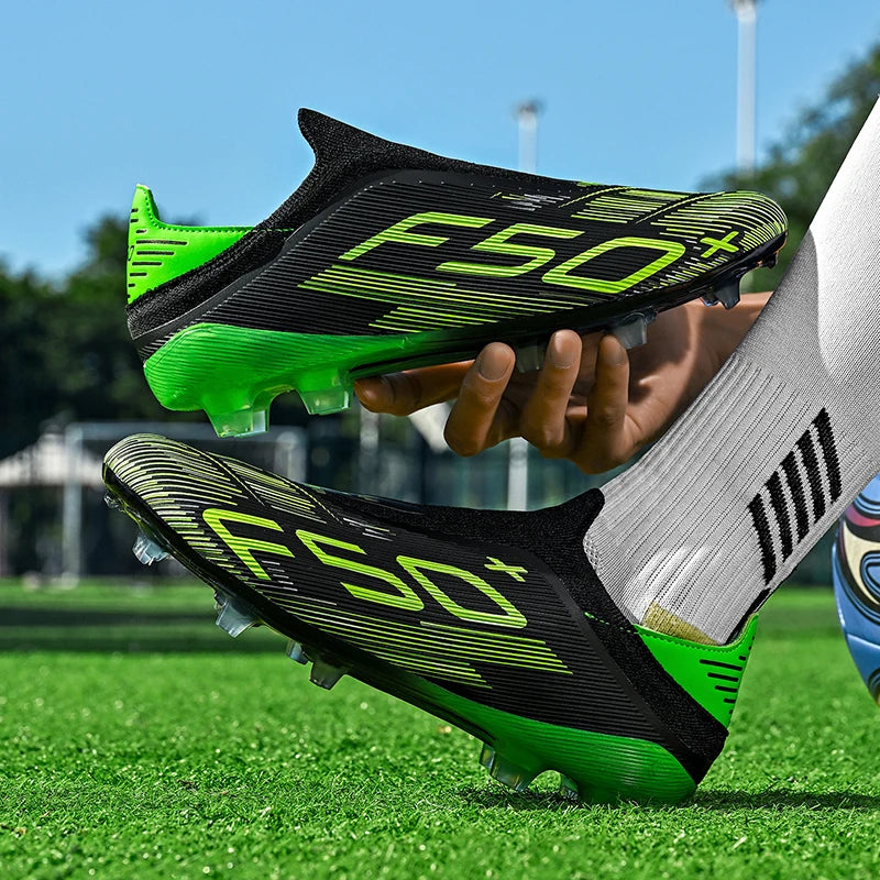 Chaussures de football F50 pour hommes, crampons d'entraînement rapides, chaussures de football antidérapantes pour extérieur, Chuteira Campo 35-45