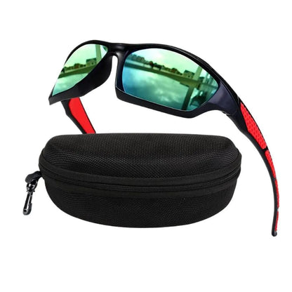 KLASSNUM Men Sports Polarized Sunglasses Lightweight Night Vision Yellow Shades Cycling Driving Fishing Fashion Mirror Sunglass