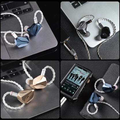 HIDIZS Nouveau MP145 PRO Écouteurs intra-auriculaires HiFi Planaires de Qualité Nano Ultra-Précise 14,5 mm avec Câble Filaire et Connecteurs 3,5+4,4 mm