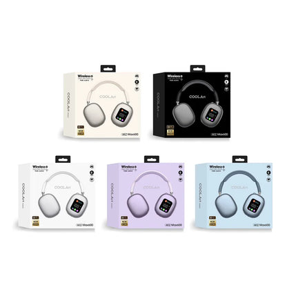 MAX600 Model New Wireless Active Noise Cancelling Headphones Hybrid Wireless Headphone With Touch Control LED Screen 2026 Hot