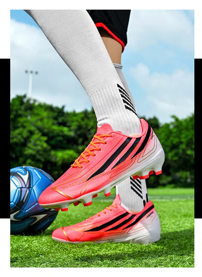 Chaussures de football professionnelles AG pour hommes, résistantes, décontractées, à crampons, antidérapantes, Fast Foo451·a