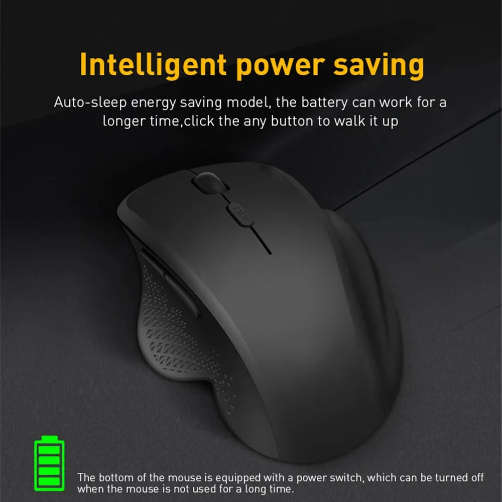 Rechargeable Bluetooth Wireless Mouse 4000 DPI Silent Wireless Mouse, Dual Mode Bluetooth & 2.4G USB Wireless Mouse for MacBook, PC & Laptop