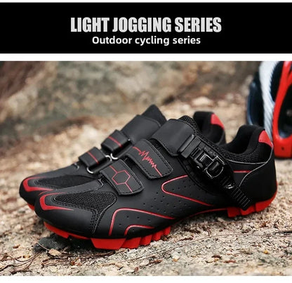 Chaussures de cyclisme unisexes à semelle rigide – Chaussures à crampons pour vélo de route 4 saisons, VTT et sports de plein air