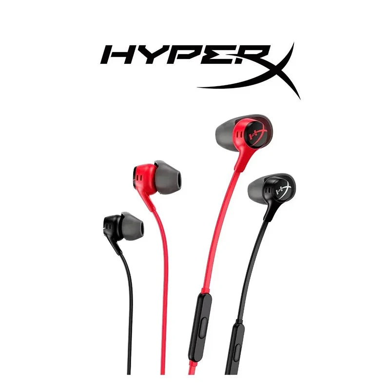 HyperX Cloud Earbuds II Wired Gaming Earphones with Microphone, 3.5mm Gaming Earbuds for PC Mobile Nintendo Switch, High-Fidelity In-Ear Headphones