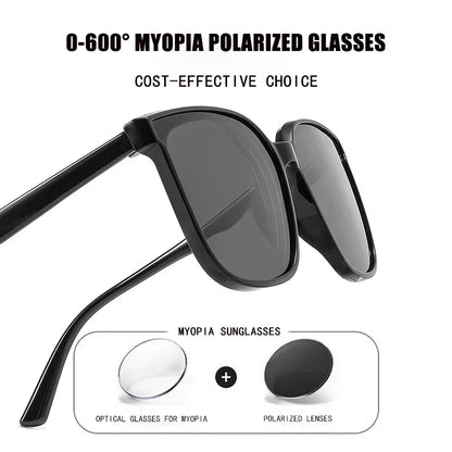 Men Women Fashion Polarized Sunglasses Blue Light Blocking Myopia Glasses Anti-radiation Near Sight Eyewear Diopters 0 To -6.0
