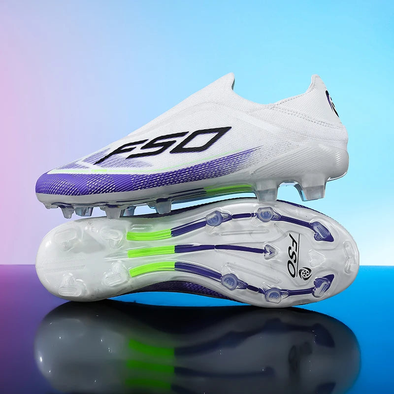 New Men Football Boots Non-Slip Boys Soccer Shoes Grass Cleats High-quality Match Sneakers Hot-selling Outdoor High-top Light