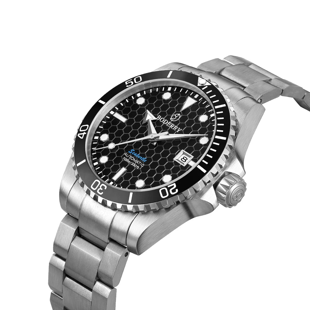 Boderry Seaturtle Titanium Diver Watch Men Luxury Bronze Watches Automatic Mechanical Wristwatch Sport 200M Waterproof Luminous