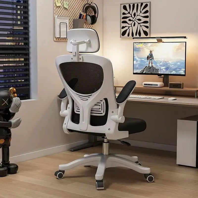 Chaise de diffusion en direct, chaise de bureau, chaise d'ordinateur, jeu, chaise confortable pour la maison avec dossier, chaise pivotante, chaise ergonomique