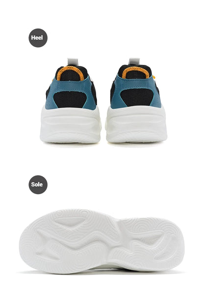 Xtep Casual Shoes For Men Breathable Thick Sole Heightened Lightweight Strong Wrapping Street Style Sports Shoes 977319320047