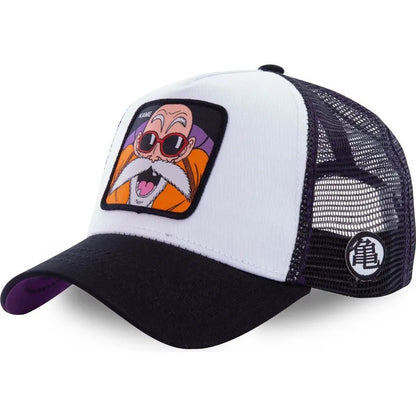 Casquette Dragon Ball Son Goku pour l'été, casquette de voyage à visière, casquette pour homme brodée, style hip-hop en maille, visière pare-soleil, casquette de baseball, sport de plein air