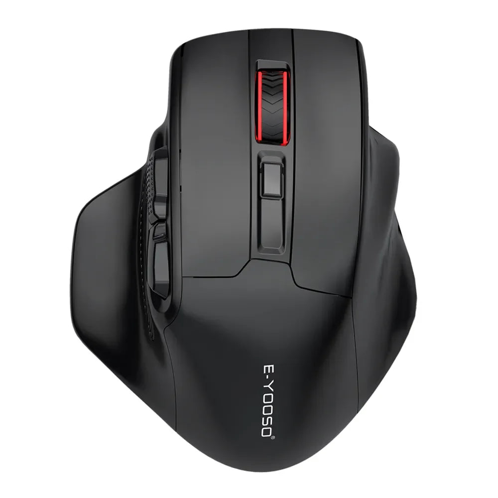 Ratón gaming E-YOOSO X-31 Pro USB grande con Bluetooth 2.4G inalámbrico, PAW3212, 4800 DPI, para gamers, ordenador portátil y PC