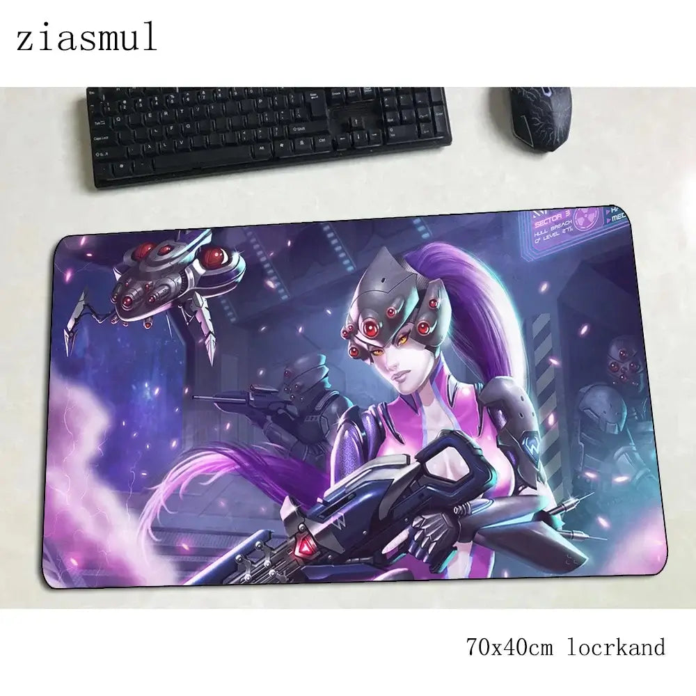 Overwatch muismat – prachtige computermat 70x40cm, grote XL gamingmuismat voor muis en toetsenbord, pc-gamer bureau