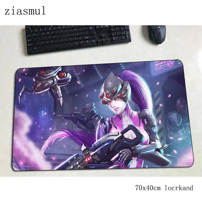 Overwatch muismat – prachtige computermat 70x40cm, grote XL gamingmuismat voor muis en toetsenbord, pc-gamer bureau