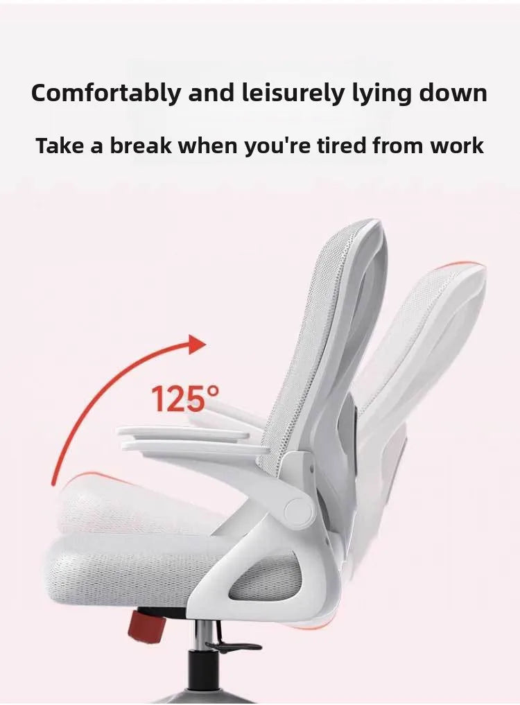Ergonomic Gaming Chair with Adjustable Height, Comfort Support Cushion, Office Desk Chair for Home, Dorm, Gaming, and Long Hours Use