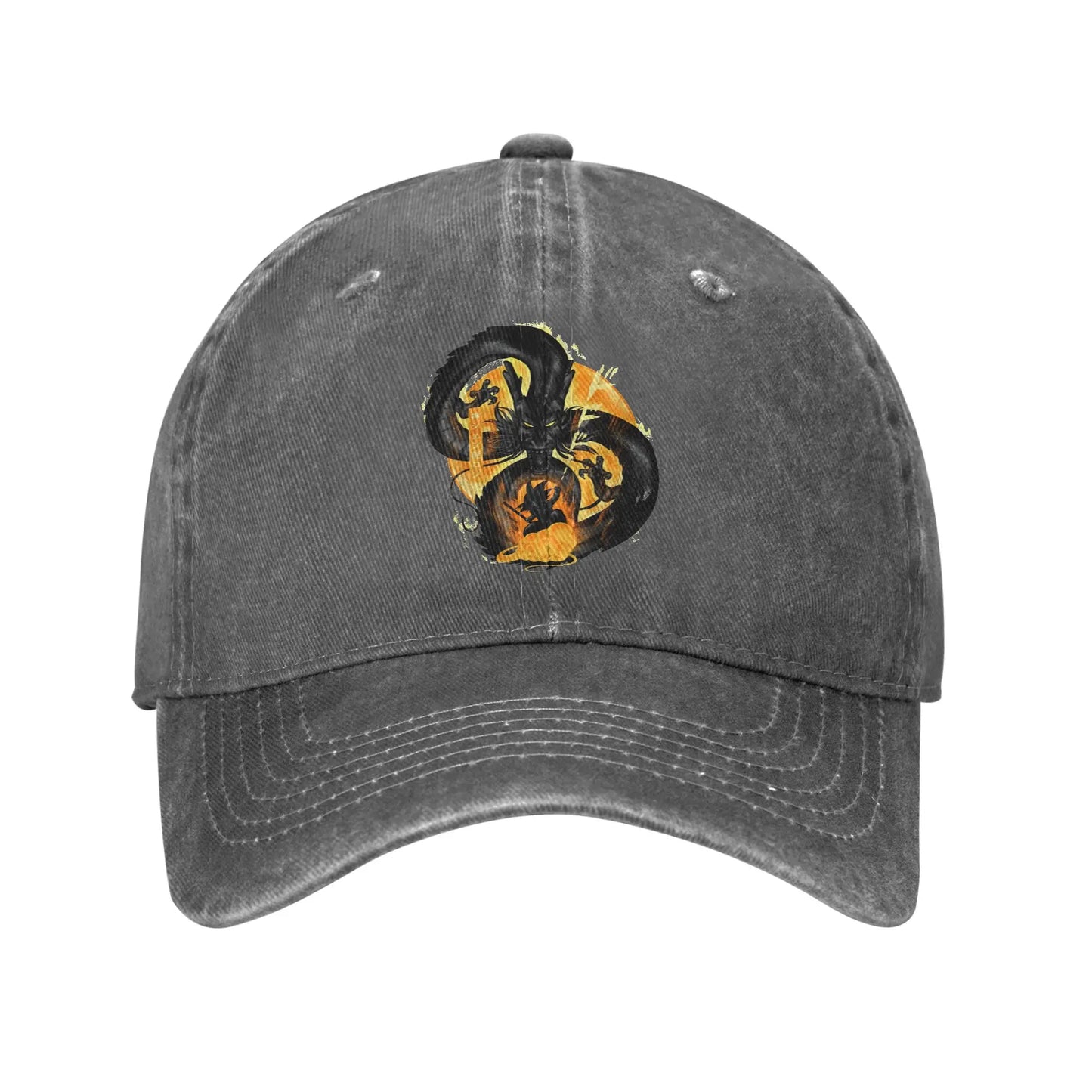 Vintage Dragon Ball Z Attack of Shenron Baseball Caps Men Women Distressed Denim Washed Cap Outdoor Running Golf Gift Hats Cap