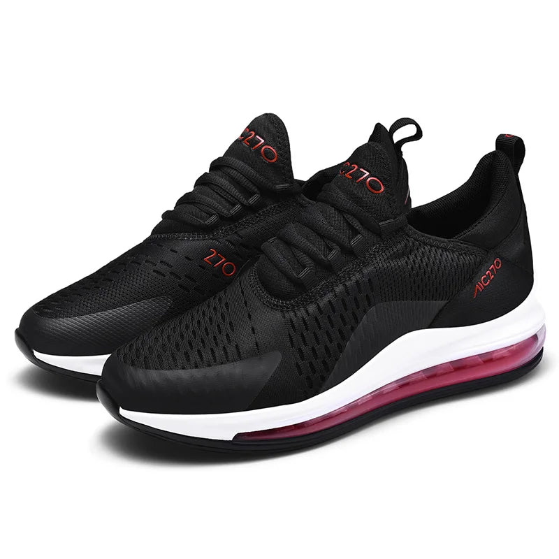 Baskets décontractées à coussin d'air pour hommes, chaussures de sport respirantes en maille absorbant les chocs, antidérapantes, résistantes à l'usure, chaussures de sport d'été
