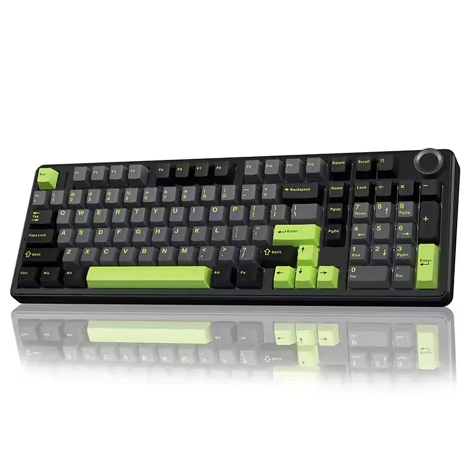 AULA F99PRO Gaming Mechanical Keyboard 99 Key Three Mode Wireless Hot Swappable Gasket Structure Custom Keyboard with Media Knob