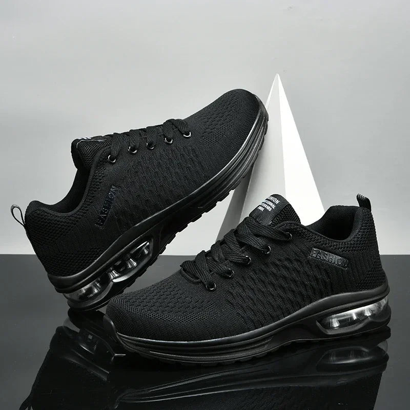 Mens Running Shoes Outdoor Sports Casual Mesh Tennis Shoes Lace-up Lightweight Gym Jogging Shoes for Men 2025 New Male Sneakers