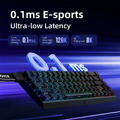 MCHOSE ACE 68 Magnetic Switch Gaming Keyboard Hall Effect Rapid Trigger Programmable RGB 8K Hz DKS/MT/TGL/RS/SOCD Keyboard