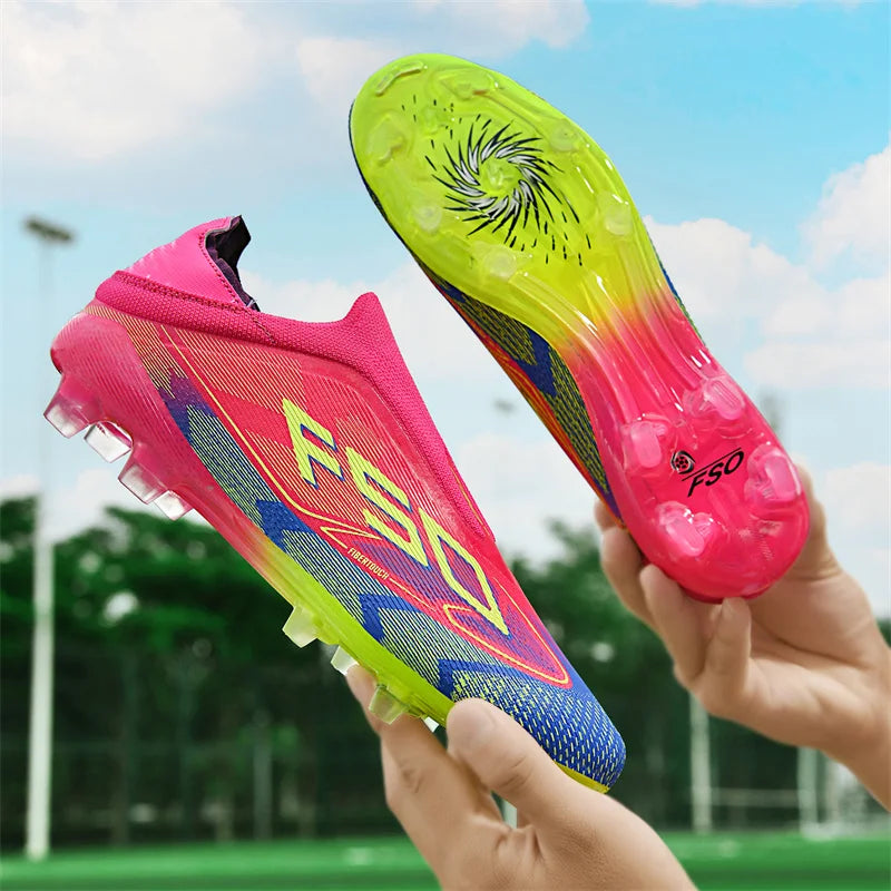 Chaussures de Football pour hommes, bottes de Football antidérapantes pour adultes, ultralégères, crampons d'intérieur, antidérapantes, Fg, gazon, Futsal, confortables, nouvelle collection