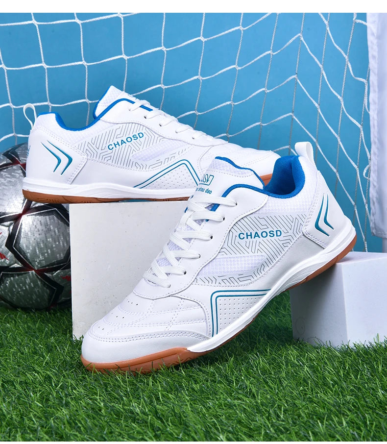 Crampons de football professionnels pour hommes, antidérapants, pour entraînement de Futsal, résistants à l'usure, ultralégers, pour l'extérieur et l'intérieur, baskets unisexes