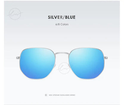 LM New Fashion Women Hexagon Sunglasses Men Retro Polarized Driving Coating Mirror Sun Glasses Goggle UV400 Eyewear gafas de sol