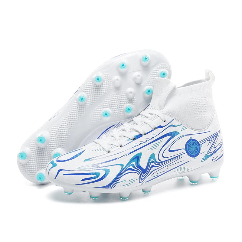 Chaussures de football professionnelles antidérapantes pour enfants, chaussures de sport d'extérieur pour garçons, baskets de futsal pour matchs et entraînements