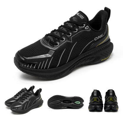 ONEMIX Nouvelles chaussures de course à amorti pour hommes, adaptées aux coureurs intensifs, à lacets, sportives, pour femmes, antidérapantes, d'extérieur, athlétiques, baskets pour hommes