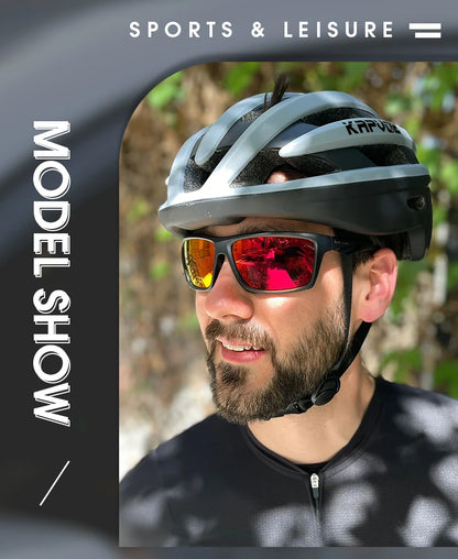 Kapvoe Polarized Hiking Eyewear Sunglasses for Men UV400 Lens Sunglasses Glasses PC Lens Glasses HD Lens Outdoor Sunglasses 2026