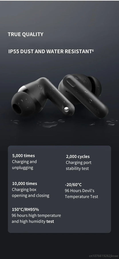 realme Buds T310 Earealme Buds T310 Wireless Earbuds Bluetooth 5.4 – 46dB Active Noise Cancelling HiFi Earphones with Deep Bass & Long Battery Liferphones 46dB Active Noise Cancelling HiFi Wireless Headphones Bluetooth 5.4 Game Music Headset Long Standby