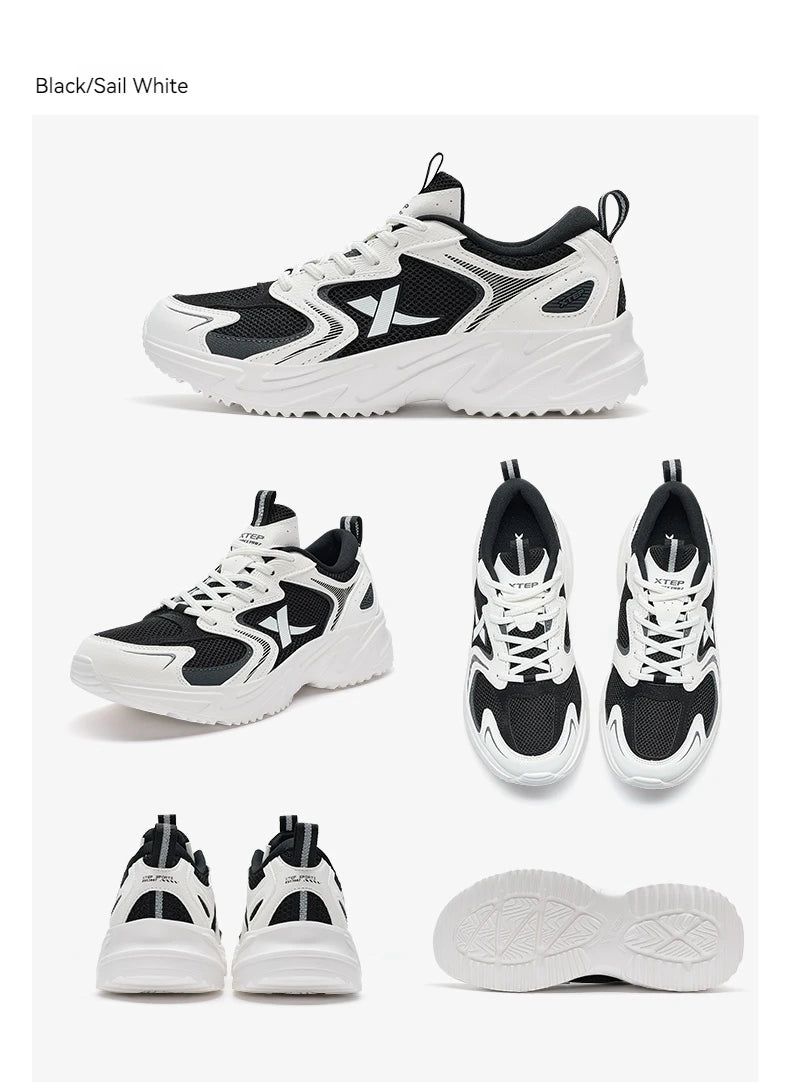 Xtep Casual Shoes For Men  Summer Durability Men's Sports Shoes Wear-Resistant Lace Up Non-Slip Outdoor Shoes 876219320026