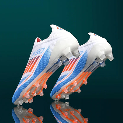 Nouvelles chaussures de football pour hommes, crampons de sport d'extérieur pour garçons et adultes, bottes de football d'entraînement respirantes, antidérapantes, à crampons longs, confortables