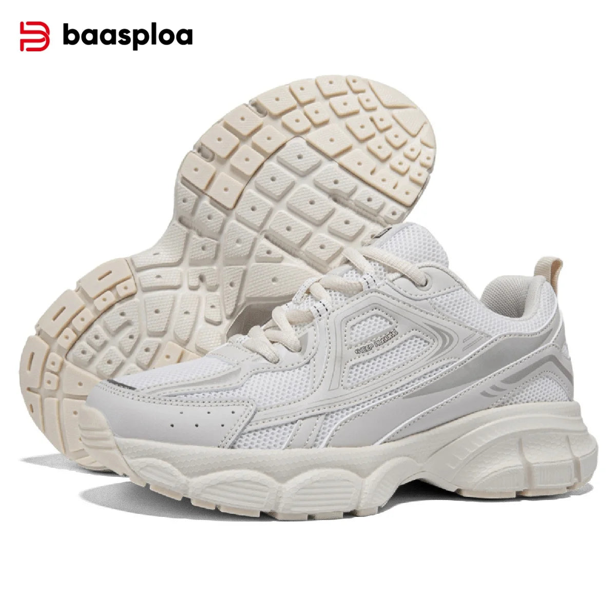 Baasploa Women’s Running Shoes Fashion Lightweight Mesh Non-Slip Jogging Sneakers Female Outdoor Breathable Colorful Casual Shoes
