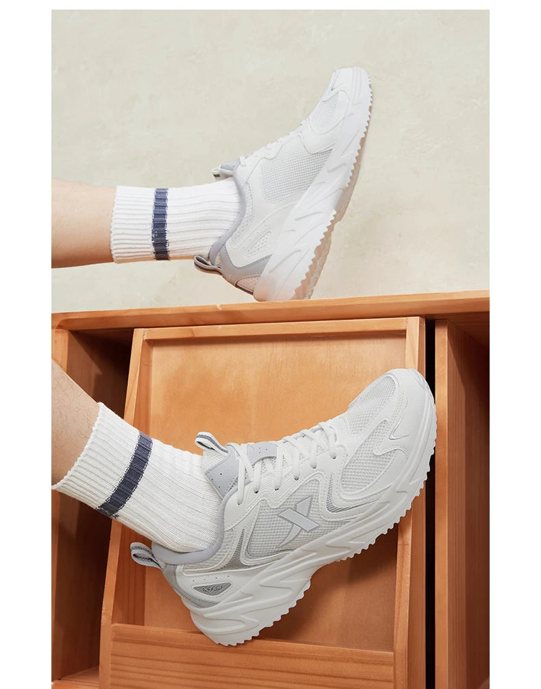 Xtep Casual Shoes For Men  Summer Durability Men's Sports Shoes Wear-Resistant Lace Up Non-Slip Outdoor Shoes 876219320026